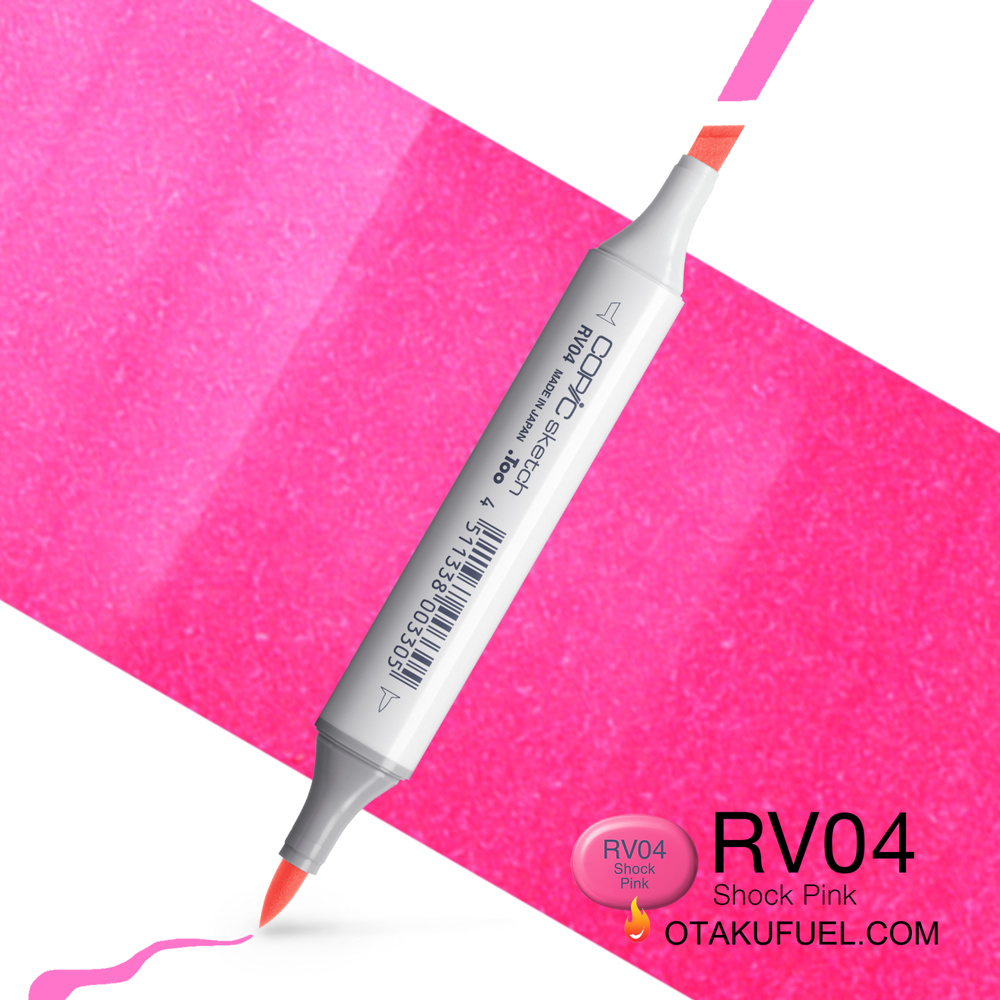 Copic Sketch RV04 Shock Pink Marker <inline style="float: right; margin-right: 10px; background-color: rgb(246, 163, 191);">&nbsp;&nbsp;&nbsp;&nbsp;&nbsp;&nbsp; </inline>