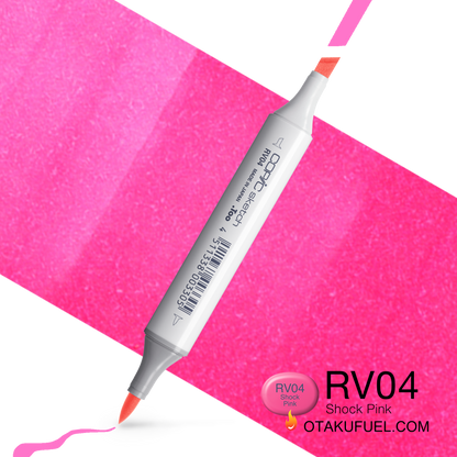 Copic Sketch RV04 Shock Pink Marker <inline style="float: right; margin-right: 10px; background-color: rgb(246, 163, 191);">&nbsp;&nbsp;&nbsp;&nbsp;&nbsp;&nbsp; </inline>