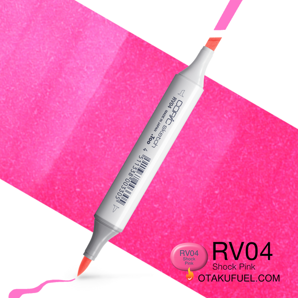 Copic Sketch RV04 Shock Pink Marker <inline style="float: right; margin-right: 10px; background-color: rgb(246, 163, 191);">&nbsp;&nbsp;&nbsp;&nbsp;&nbsp;&nbsp; </inline>