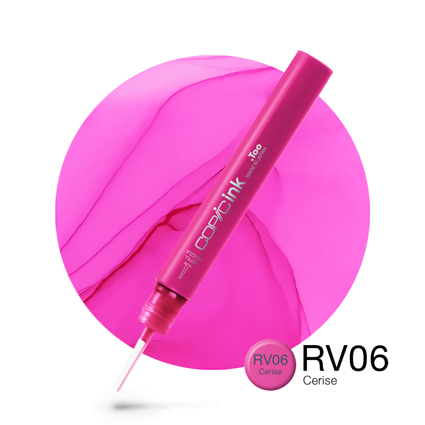 Copic Ink Refill RV06 Cerise <inline style="float: right; margin-right: 10px; background-color: rgb(243, 134, 175);">&nbsp;&nbsp;&nbsp;&nbsp;&nbsp;&nbsp; </inline>