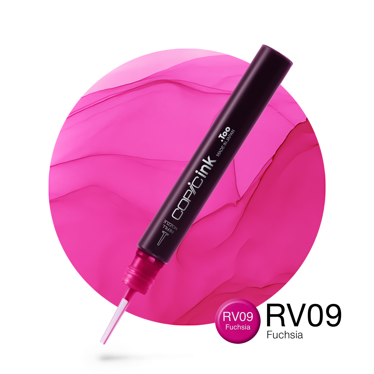 Copic Ink Refill RV09 Fuchsia <inline style="float: right; margin-right: 10px; background-color: rgb(208, 107, 156);">&nbsp;&nbsp;&nbsp;&nbsp;&nbsp;&nbsp; </inline>