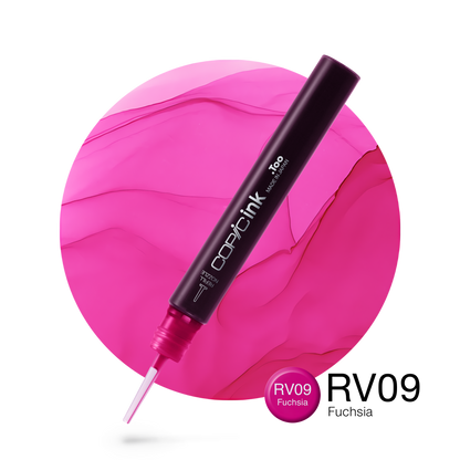 Copic Ink Refill RV09 Fuchsia <inline style="float: right; margin-right: 10px; background-color: rgb(208, 107, 156);">&nbsp;&nbsp;&nbsp;&nbsp;&nbsp;&nbsp; </inline>