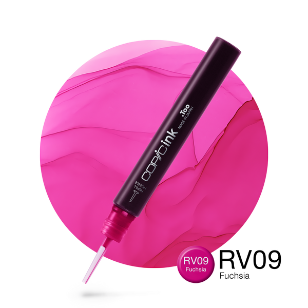 Copic Ink Refill RV09 Fuchsia <inline style="float: right; margin-right: 10px; background-color: rgb(208, 107, 156);">&nbsp;&nbsp;&nbsp;&nbsp;&nbsp;&nbsp; </inline>
