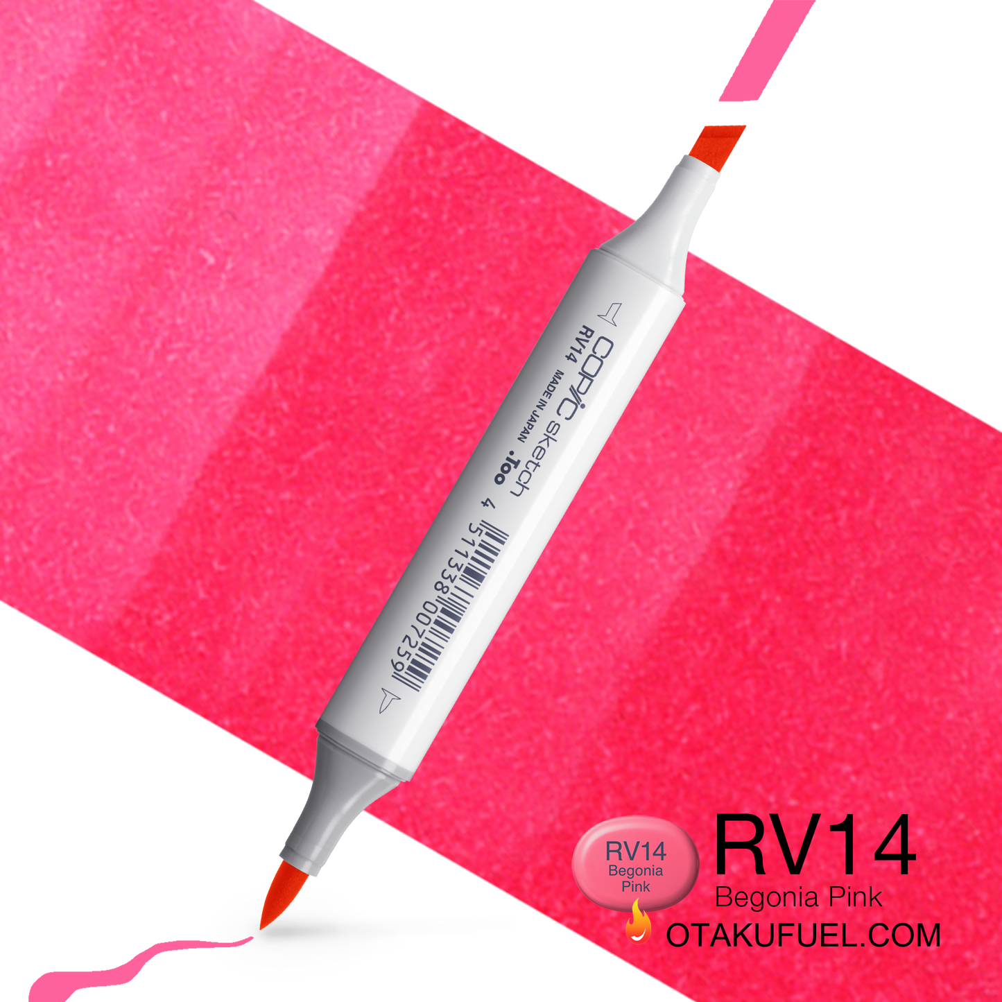 Copic Sketch RV14 Begonia Pink Marker <inline style="float: right; margin-right: 10px; background-color: rgb(245, 210, 213);">&nbsp;&nbsp;&nbsp;&nbsp;&nbsp;&nbsp; </inline>