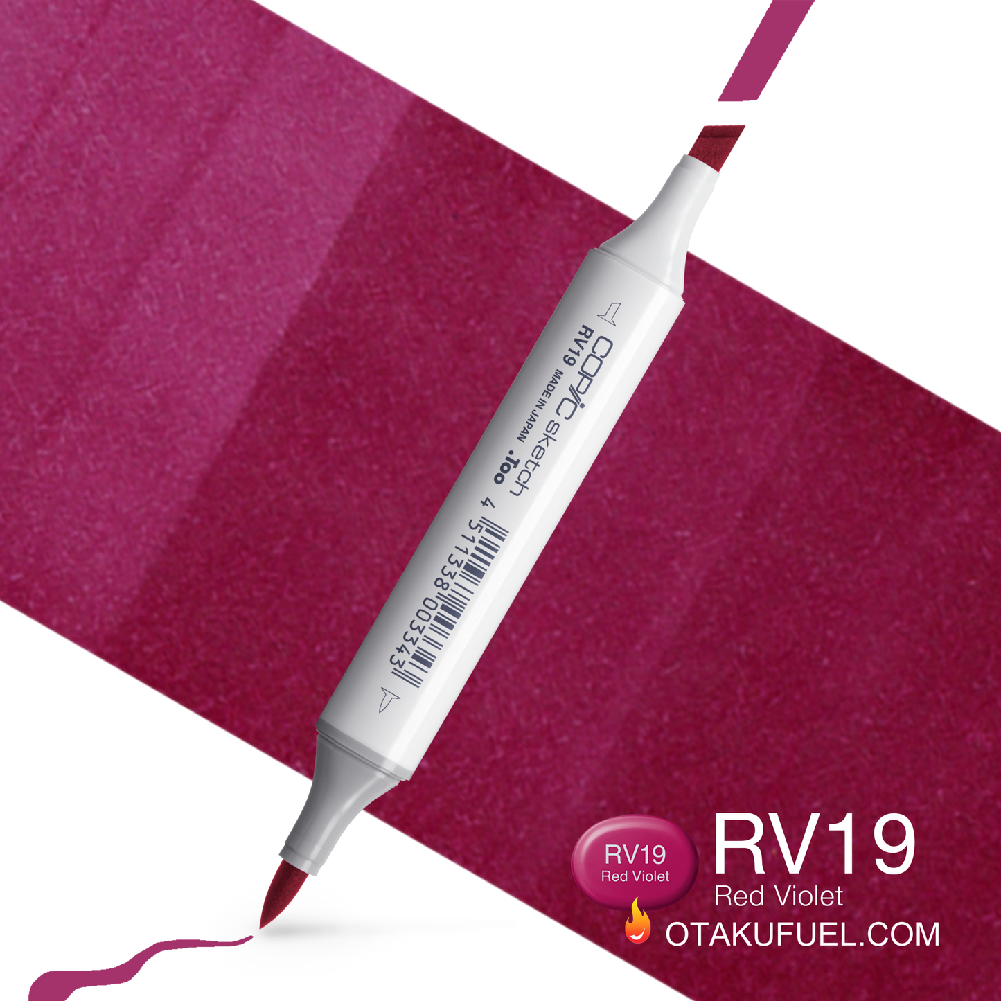 Copic Sketch RV19 Red Violet Marker <inline style="float: right; margin-right: 10px; background-color: rgb(135, 84, 161);">&nbsp;&nbsp;&nbsp;&nbsp;&nbsp;&nbsp; </inline>