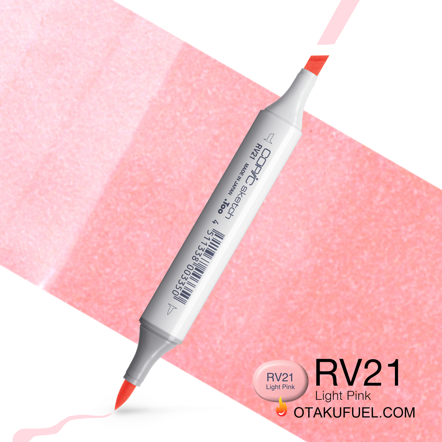 Copic Sketch RV21 Light Pink Marker <inline style="float: right; margin-right: 10px; background-color: rgb(253, 232, 231);">&nbsp;&nbsp;&nbsp;&nbsp;&nbsp;&nbsp; </inline>