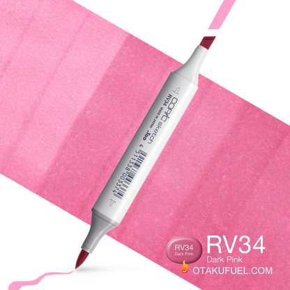 Copic Sketch RV34 Dark Pink Marker <inline style="float: right; margin-right: 10px; background-color: rgb(249, 175, 174);">&nbsp;&nbsp;&nbsp;&nbsp;&nbsp;&nbsp; </inline>