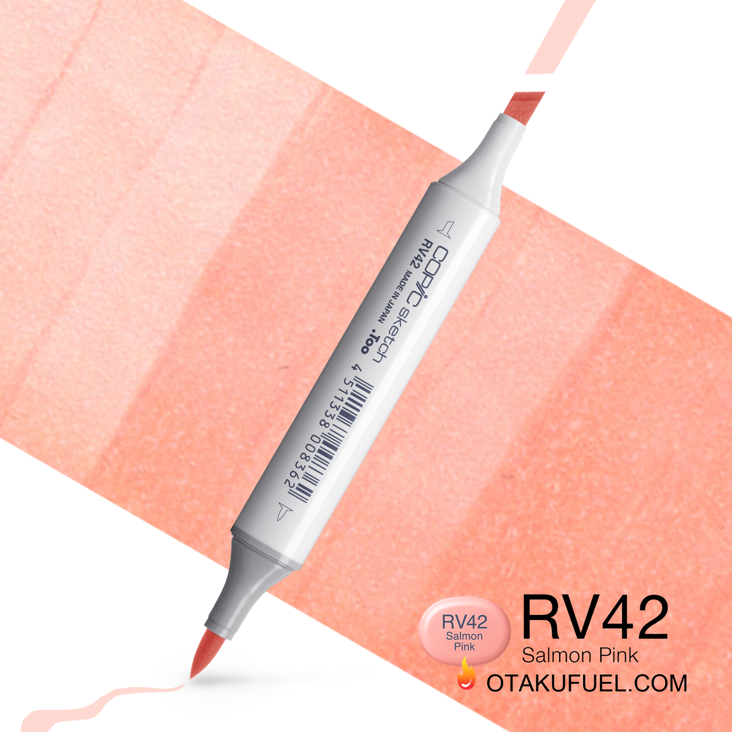 Copic Sketch RV42 Salmon Pink Marker <inline style="float: right; margin-right: 10px; background-color: rgb(250, 187, 182);">&nbsp;&nbsp;&nbsp;&nbsp;&nbsp;&nbsp; </inline>