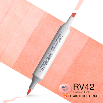 Copic Sketch RV42 Salmon Pink Marker <inline style="float: right; margin-right: 10px; background-color: rgb(250, 187, 182);">&nbsp;&nbsp;&nbsp;&nbsp;&nbsp;&nbsp; </inline>