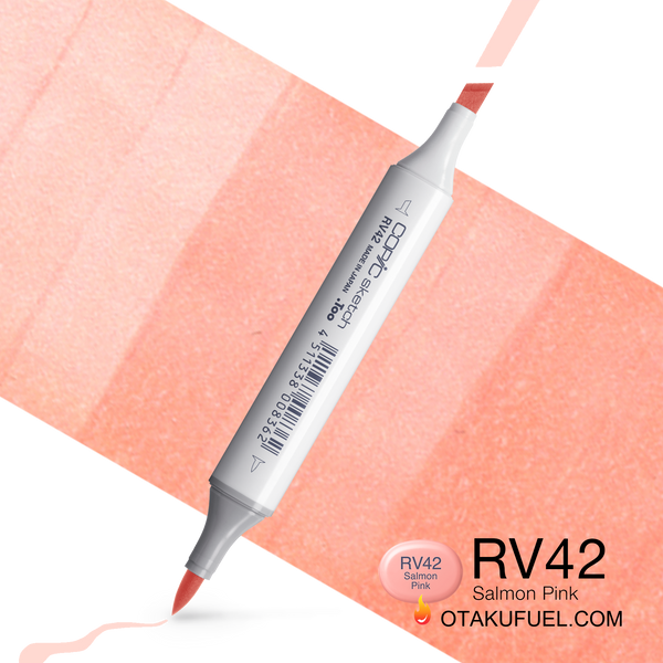 Copic Sketch RV42 Salmon Pink Marker <inline style="float: right; margin-right: 10px; background-color: rgb(250, 187, 182);">&nbsp;&nbsp;&nbsp;&nbsp;&nbsp;&nbsp; </inline>