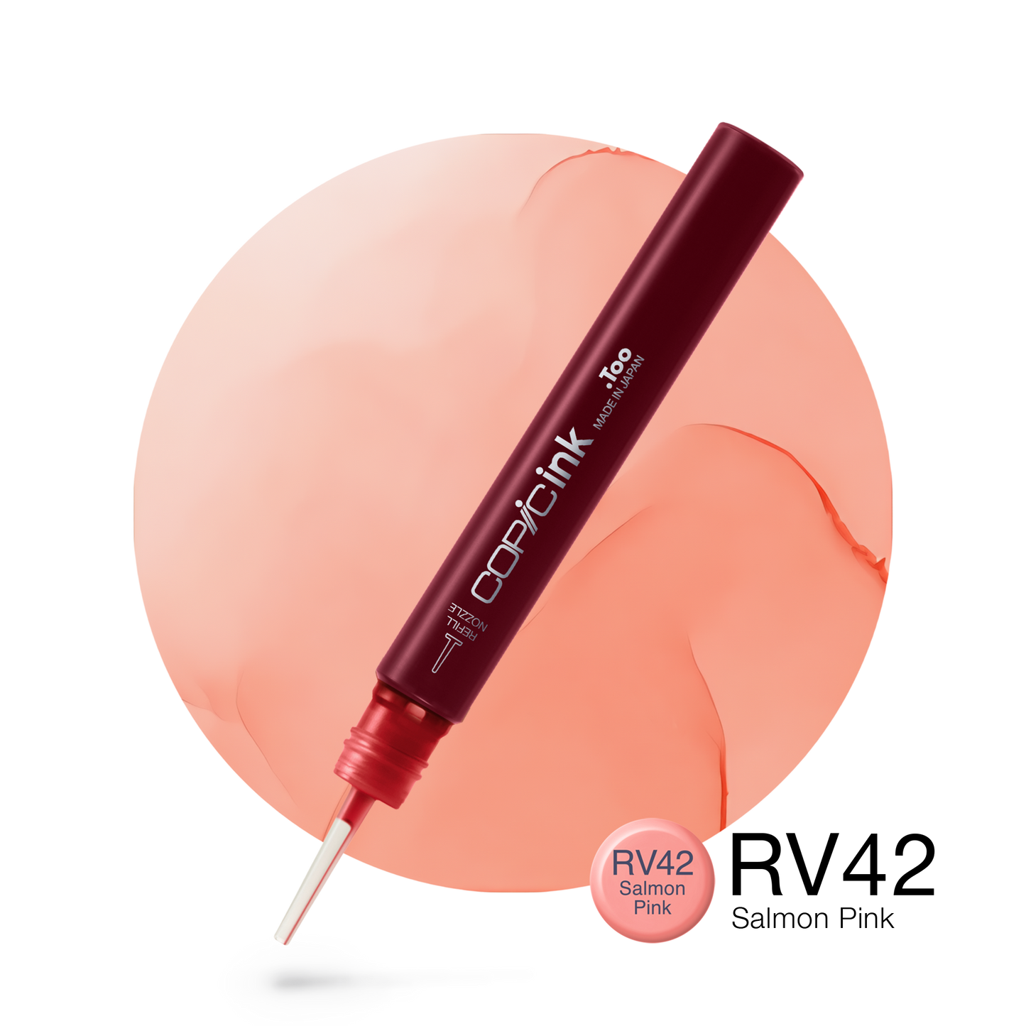 Copic Ink Refill RV42 Salmon Pink <inline style="float: right; margin-right: 10px; background-color: rgb(250, 187, 182);">&nbsp;&nbsp;&nbsp;&nbsp;&nbsp;&nbsp; </inline>