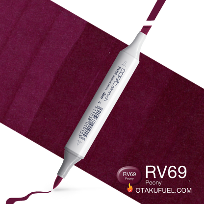 Copic Sketch RV69 Peony Marker <inline style="float: right; margin-right: 10px; background-color: rgb(124, 84, 100);">&nbsp;&nbsp;&nbsp;&nbsp;&nbsp;&nbsp; </inline>
