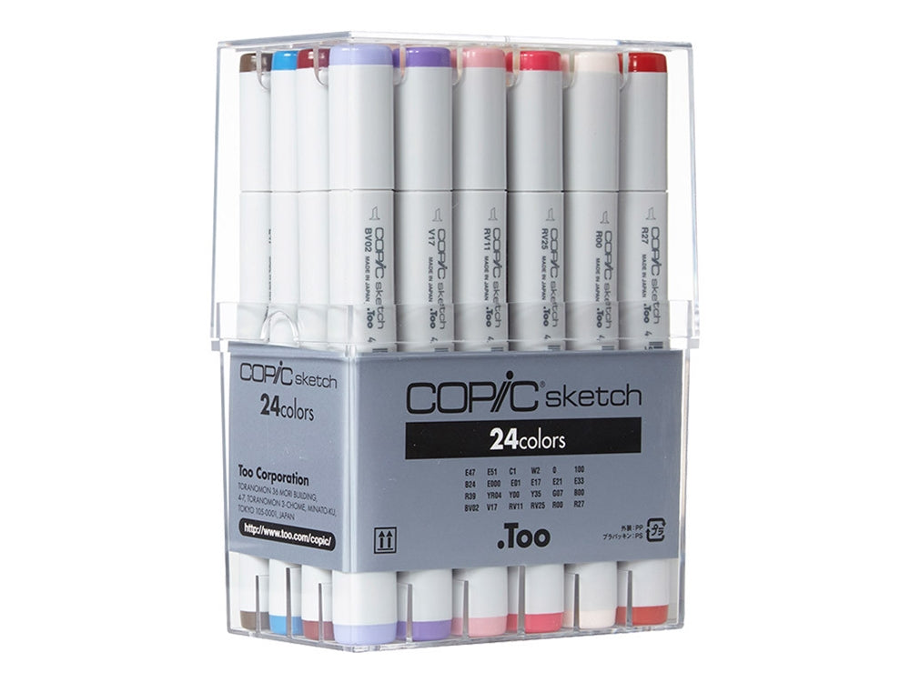 Copic Sketch Markers: 24 Color Set [Basic Set]