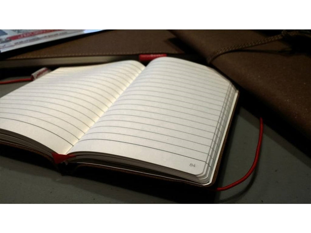 senseBook 8x11 Red Rubber Ruled