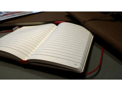 senseBook 8x11 Red Rubber Ruled
