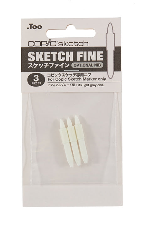 COPIC Sketch Marker Replacement Nibs - Sketch Fine (Set of 3)
