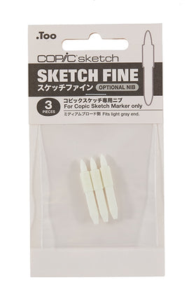 COPIC Sketch Marker Replacement Nibs - Sketch Fine (Set of 3)