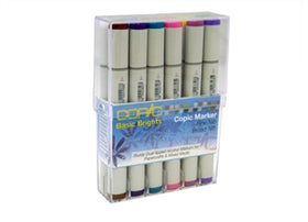 Copic Sketch Set of 12 Basic Brights Markers