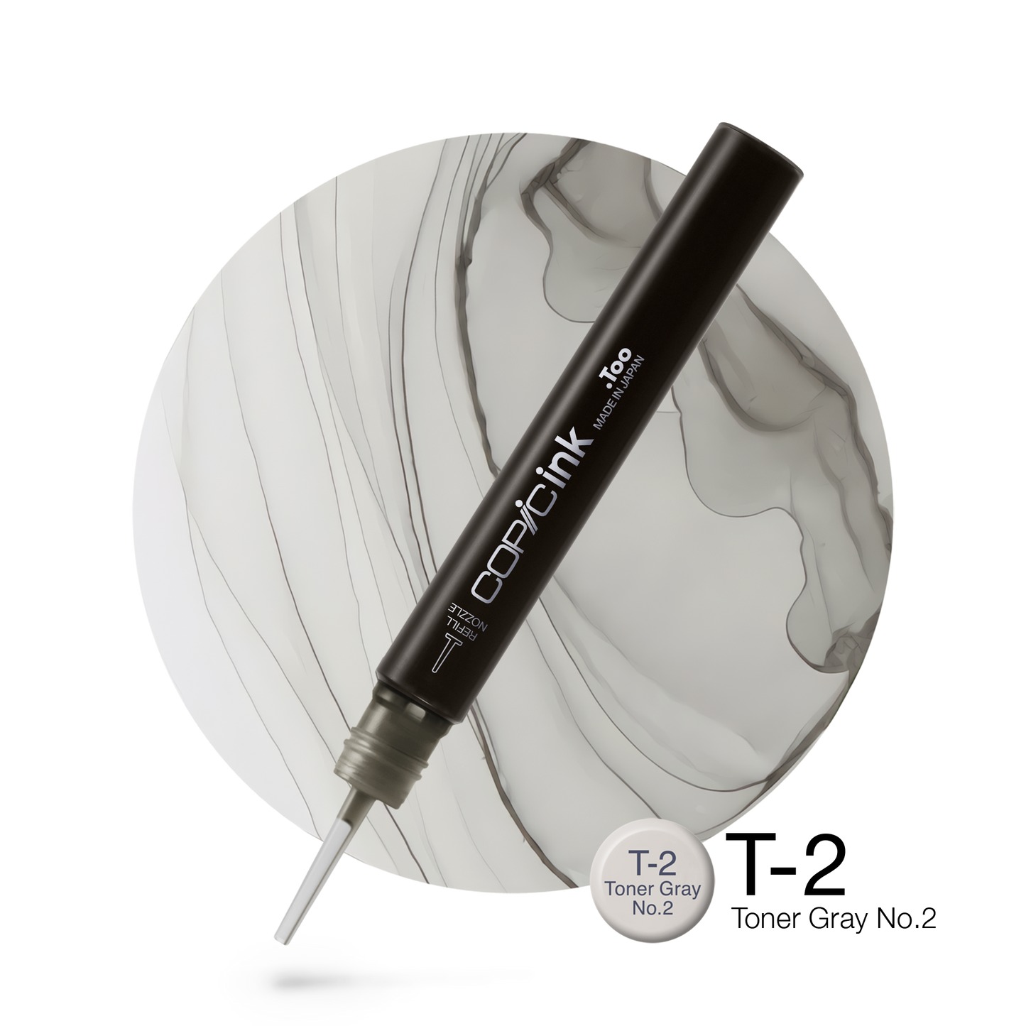 Copic Ink Refill T2 Toner Gray No. 2 <inline style="float: right; margin-right: 10px; background-color: rgb(223, 225, 220);">&nbsp;&nbsp;&nbsp;&nbsp;&nbsp;&nbsp; </inline>