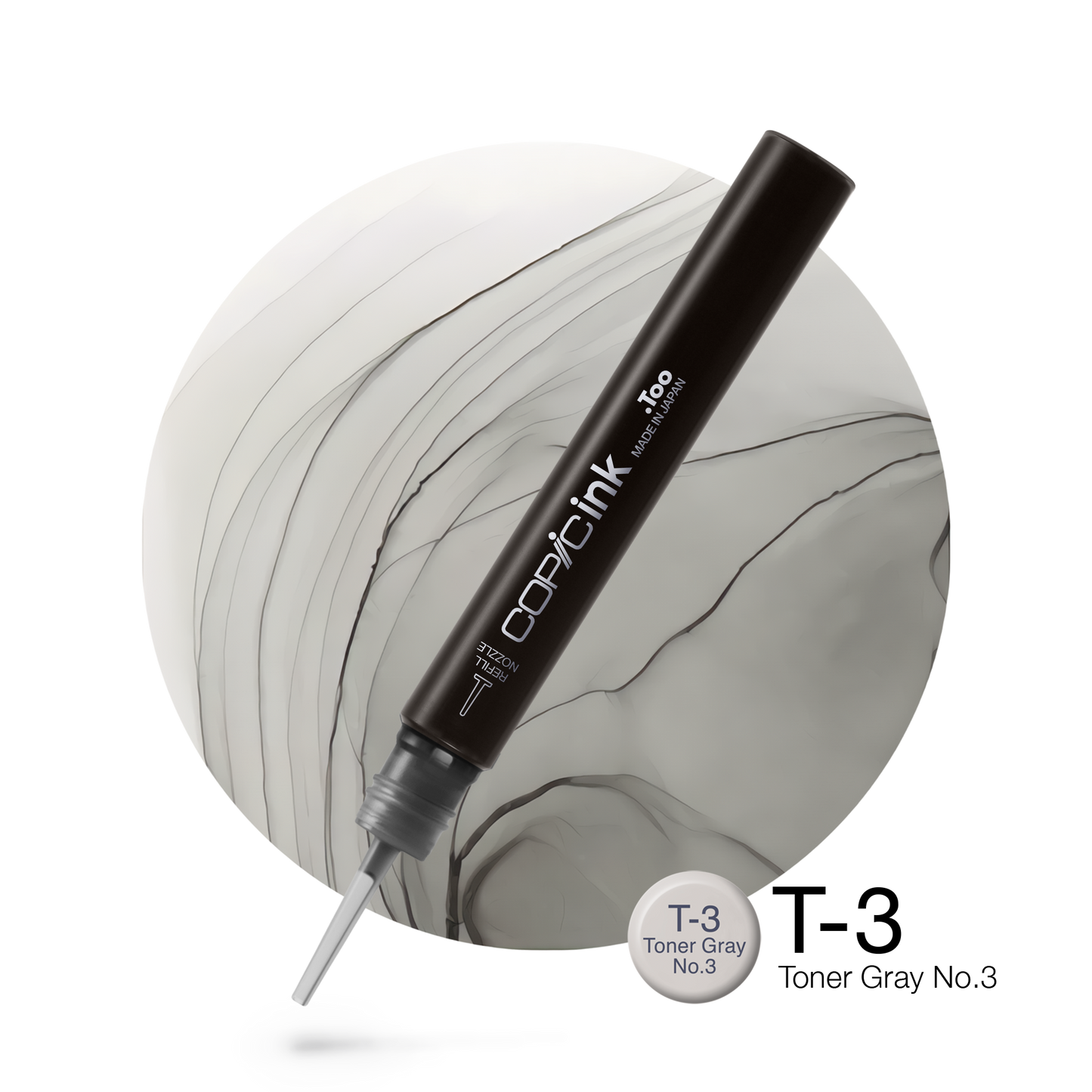 Copic Ink Refill T3 Toner Gray No. 3 <inline style="float: right; margin-right: 10px; background-color: rgb(223, 225, 220);">&nbsp;&nbsp;&nbsp;&nbsp;&nbsp;&nbsp; </inline>
