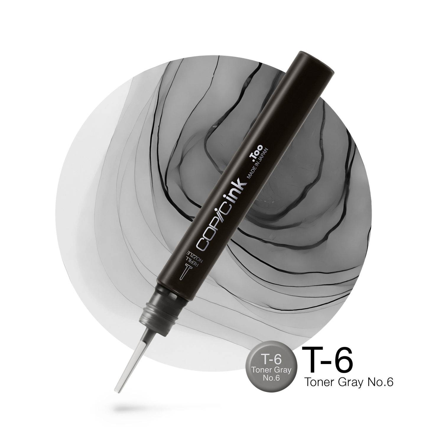 Copic Ink Refill T6 Toner Gray No. 6 <inline style="float: right; margin-right: 10px; background-color: rgb(167, 166, 162);">&nbsp;&nbsp;&nbsp;&nbsp;&nbsp;&nbsp; </inline>