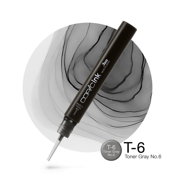 Copic Ink Refill T6 Toner Gray No. 6 <inline style="float: right; margin-right: 10px; background-color: rgb(167, 166, 162);">&nbsp;&nbsp;&nbsp;&nbsp;&nbsp;&nbsp; </inline>