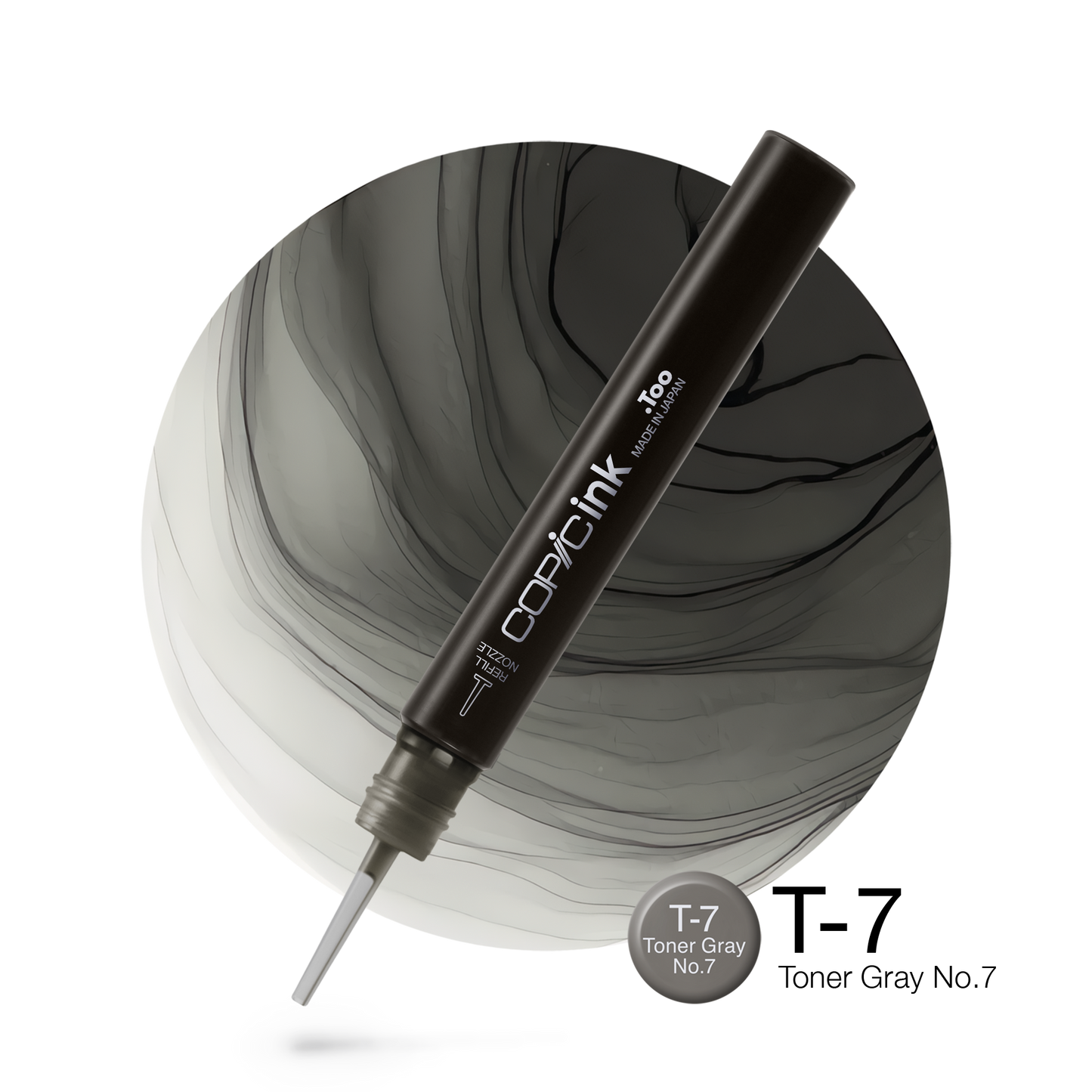 Copic Ink Refill T7 Toner Gray No. 7 <inline style="float: right; margin-right: 10px; background-color: rgb(147, 148, 143);">&nbsp;&nbsp;&nbsp;&nbsp;&nbsp;&nbsp; </inline>