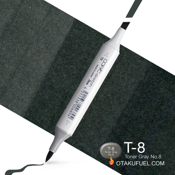 Copic Sketch T8 Toner Gray No. 8 Marker <inline style="float: right; margin-right: 10px; background-color: rgb(99, 98, 96);">&nbsp;&nbsp;&nbsp;&nbsp;&nbsp;&nbsp; </inline>
