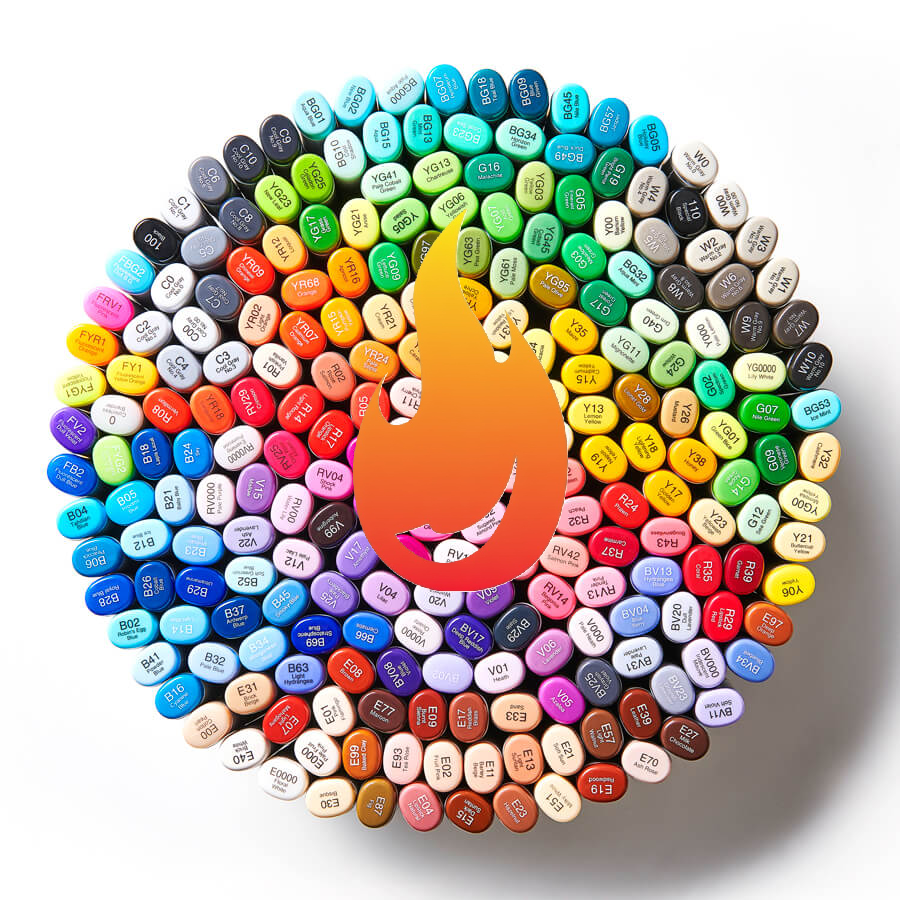 Copic Sketch Marker 358 Color Full Set