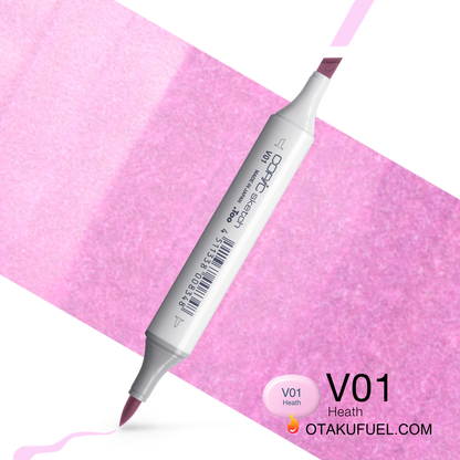 Copic Sketch V01 Heath Marker <inline style="float: right; margin-right: 10px; background-color: rgb(220, 186, 205);">&nbsp;&nbsp;&nbsp;&nbsp;&nbsp;&nbsp; </inline>