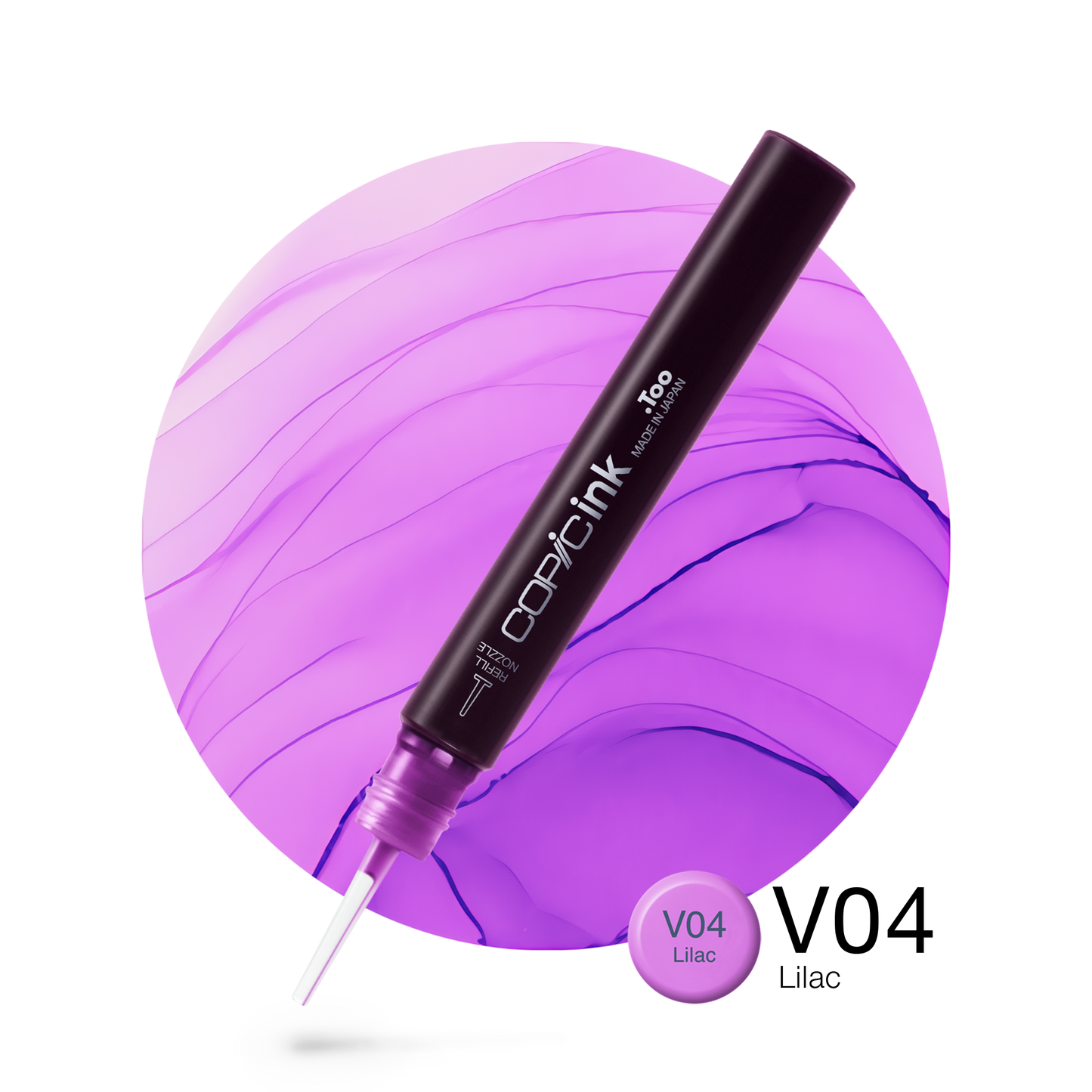Copic Ink Refill V04 Lilac <inline style="float: right; margin-right: 10px; background-color: rgb(230, 170, 206);">&nbsp;&nbsp;&nbsp;&nbsp;&nbsp;&nbsp; </inline>