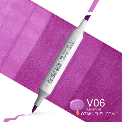 Copic Sketch V06 Lavender Marker <inline style="float: right; margin-right: 10px; background-color: rgb(206, 149, 194);">&nbsp;&nbsp;&nbsp;&nbsp;&nbsp;&nbsp; </inline>