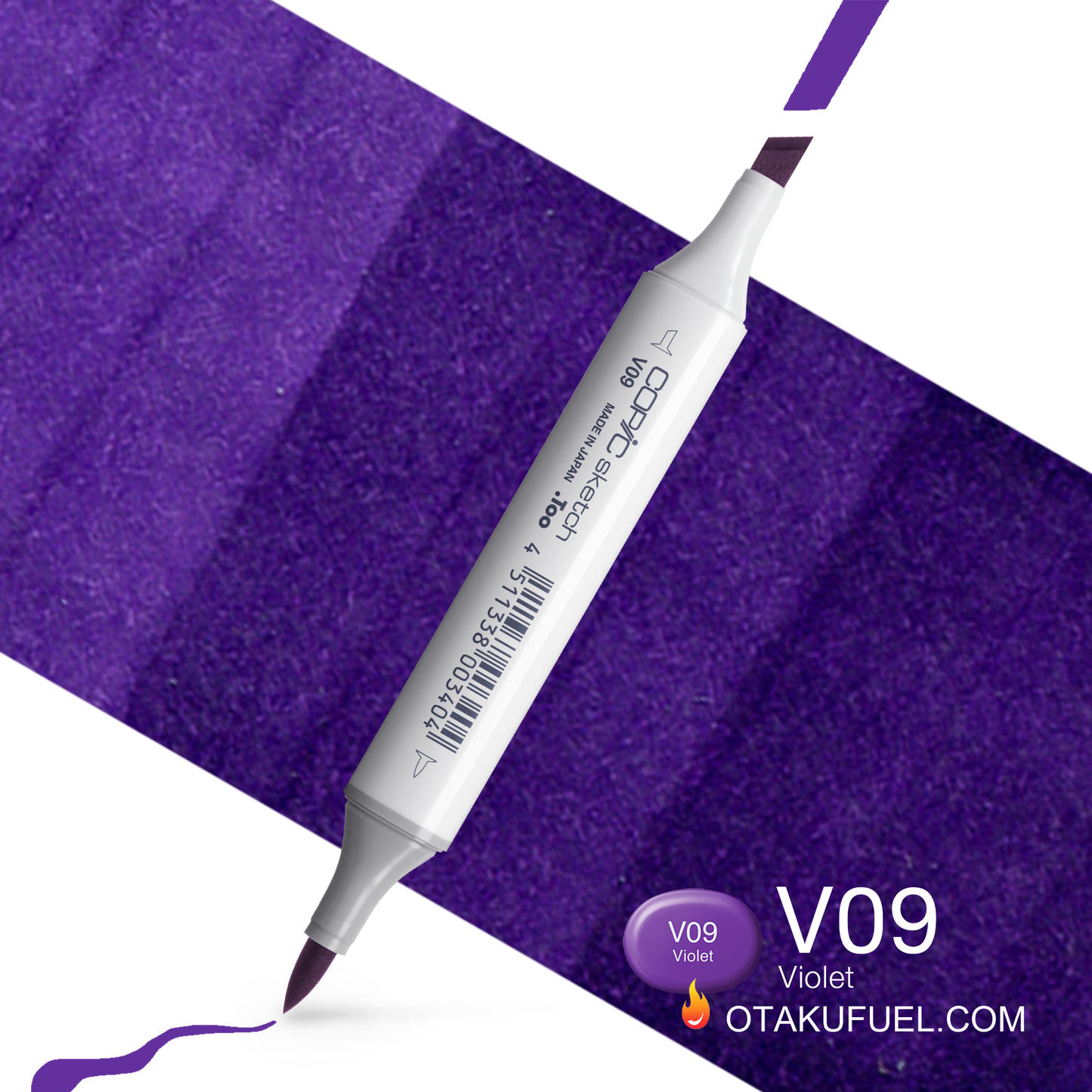 Copic Sketch V09 Violet Marker <inline style="float: right; margin-right: 10px; background-color: rgb(135, 84, 161);">&nbsp;&nbsp;&nbsp;&nbsp;&nbsp;&nbsp; </inline>