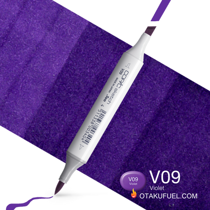 Copic Sketch V09 Violet Marker <inline style="float: right; margin-right: 10px; background-color: rgb(135, 84, 161);">&nbsp;&nbsp;&nbsp;&nbsp;&nbsp;&nbsp; </inline>