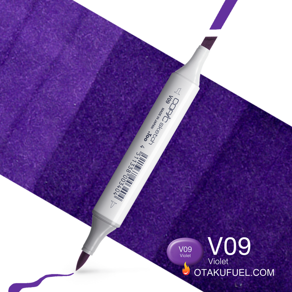 Copic Sketch V09 Violet Marker <inline style="float: right; margin-right: 10px; background-color: rgb(135, 84, 161);">&nbsp;&nbsp;&nbsp;&nbsp;&nbsp;&nbsp; </inline>