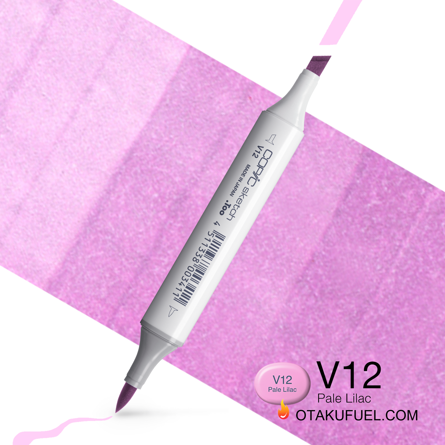 Copic Sketch V12 Pale Lilac Marker <inline style="float: right; margin-right: 10px; background-color: rgb(230, 170, 206);">&nbsp;&nbsp;&nbsp;&nbsp;&nbsp;&nbsp; </inline>