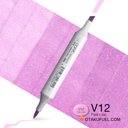 Copic Sketch V12 Pale Lilac Marker <inline style="float: right; margin-right: 10px; background-color: rgb(230, 170, 206);">&nbsp;&nbsp;&nbsp;&nbsp;&nbsp;&nbsp; </inline>