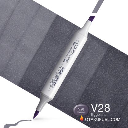 Copic Sketch V28 Eggplant Marker <inline style="float: right; margin-right: 10px; background-color: rgb(106, 101, 139);">&nbsp;&nbsp;&nbsp;&nbsp;&nbsp;&nbsp; </inline>