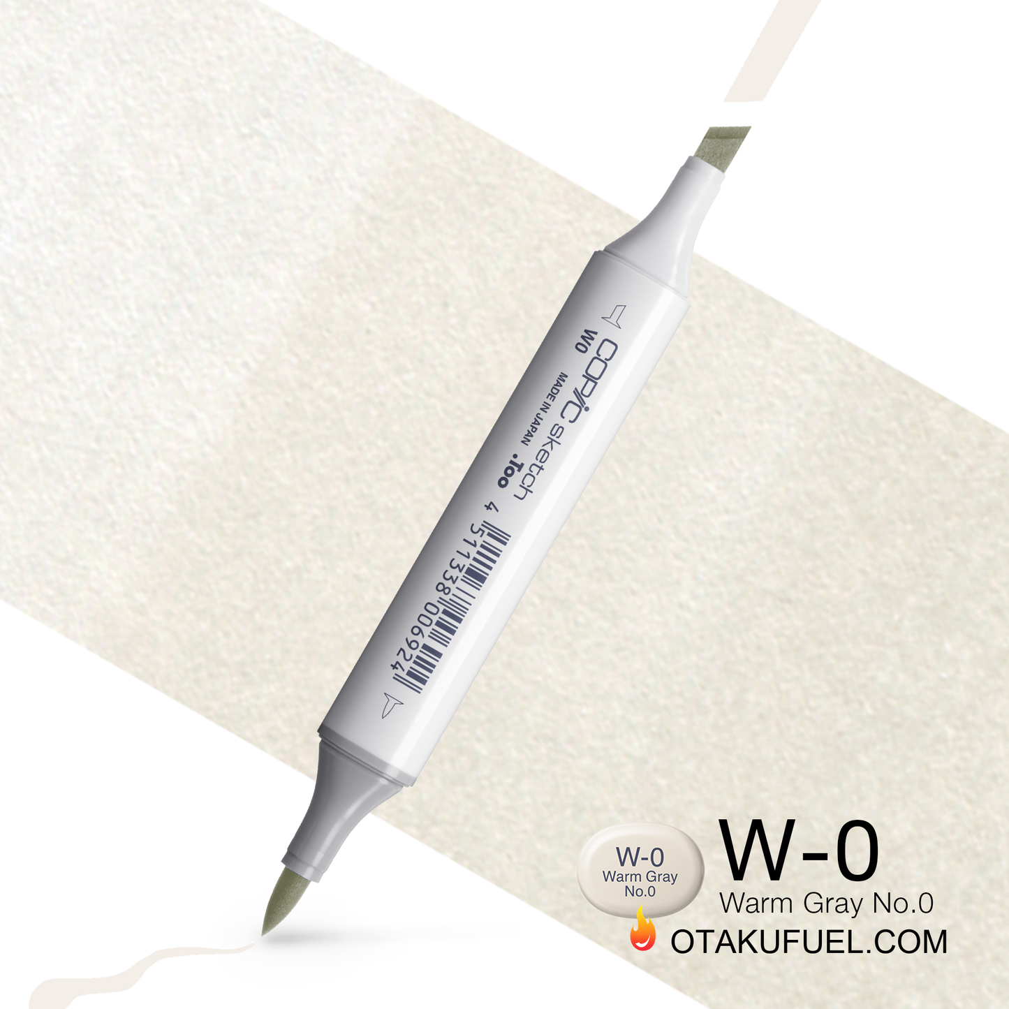 Copic Sketch W0 Warm Gray No. 0 Marker <inline style="float: right; margin-right: 10px; background-color: rgb(243, 243, 233);">&nbsp;&nbsp;&nbsp;&nbsp;&nbsp;&nbsp; </inline>