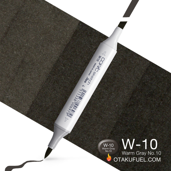 Copic Sketch W10 Warm Gray No. 10 Marker <inline style="float: right; margin-right: 10px; background-color: rgb(230, 231, 223);">&nbsp;&nbsp;&nbsp;&nbsp;&nbsp;&nbsp; </inline>