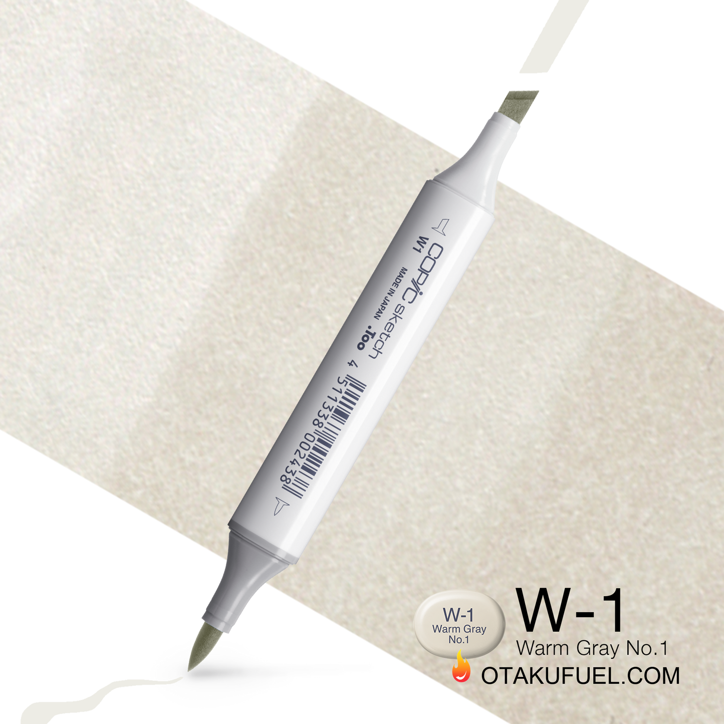 Copic Sketch W1 Warm Gray No. 1 Marker <inline style="float: right; margin-right: 10px; background-color: rgb(230, 231, 223);">&nbsp;&nbsp;&nbsp;&nbsp;&nbsp;&nbsp; </inline>