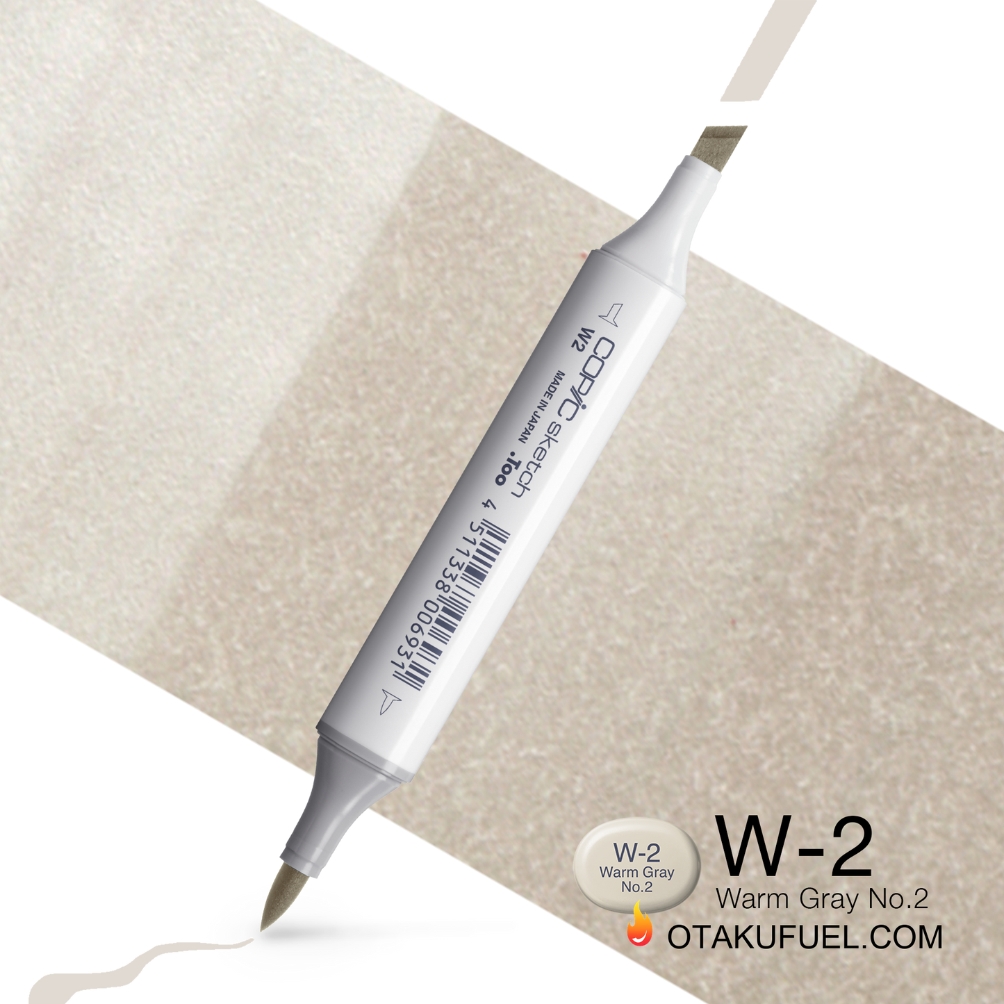 Copic Sketch W2 Warm Gray No. 2 Marker <inline style="float: right; margin-right: 10px; background-color: rgb(231, 232, 226);">&nbsp;&nbsp;&nbsp;&nbsp;&nbsp;&nbsp; </inline>