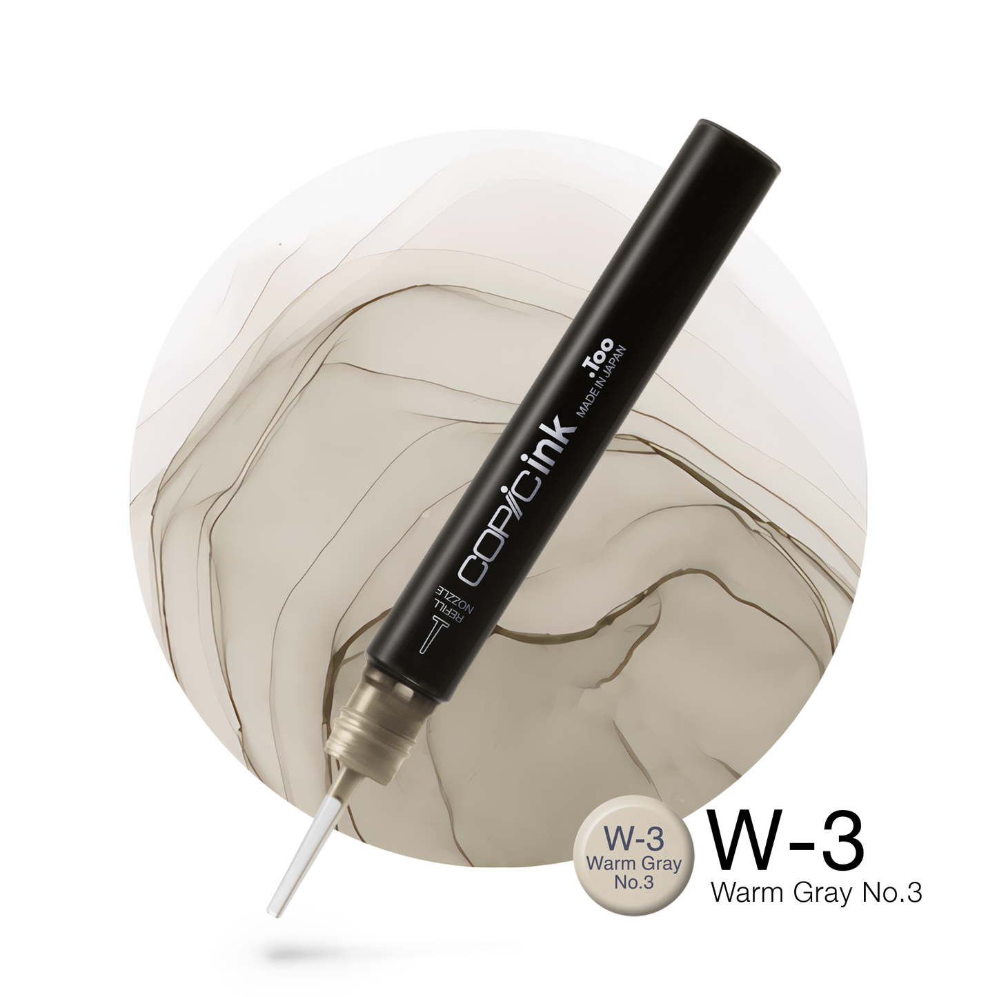 Copic Ink Refill W3 Warm Gray No. 3 <inline style="float: right; margin-right: 10px; background-color: rgb(231, 232, 226);">&nbsp;&nbsp;&nbsp;&nbsp;&nbsp;&nbsp; </inline>
