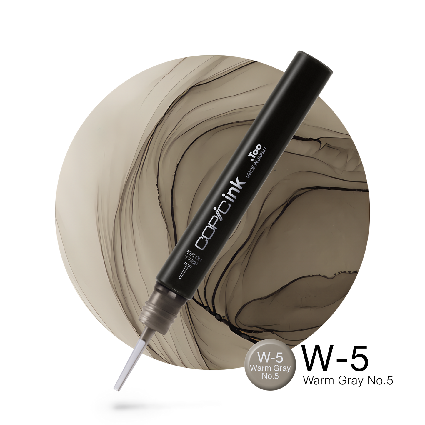 Copic Ink Refill W5 Warm Gray No. 5 <inline style="float: right; margin-right: 10px; background-color: rgb(188, 187, 182);">&nbsp;&nbsp;&nbsp;&nbsp;&nbsp;&nbsp; </inline>