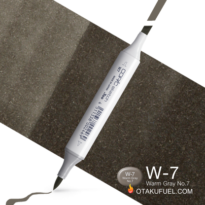 Copic Sketch W7 Warm Gray No. 7 Marker <inline style="float: right; margin-right: 10px; background-color: rgb(119, 121, 116);">&nbsp;&nbsp;&nbsp;&nbsp;&nbsp;&nbsp; </inline>