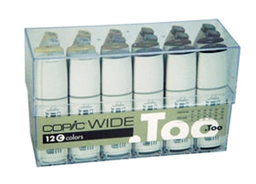 12C - Copic Wide Set of 12 C (Grays) Color Markers