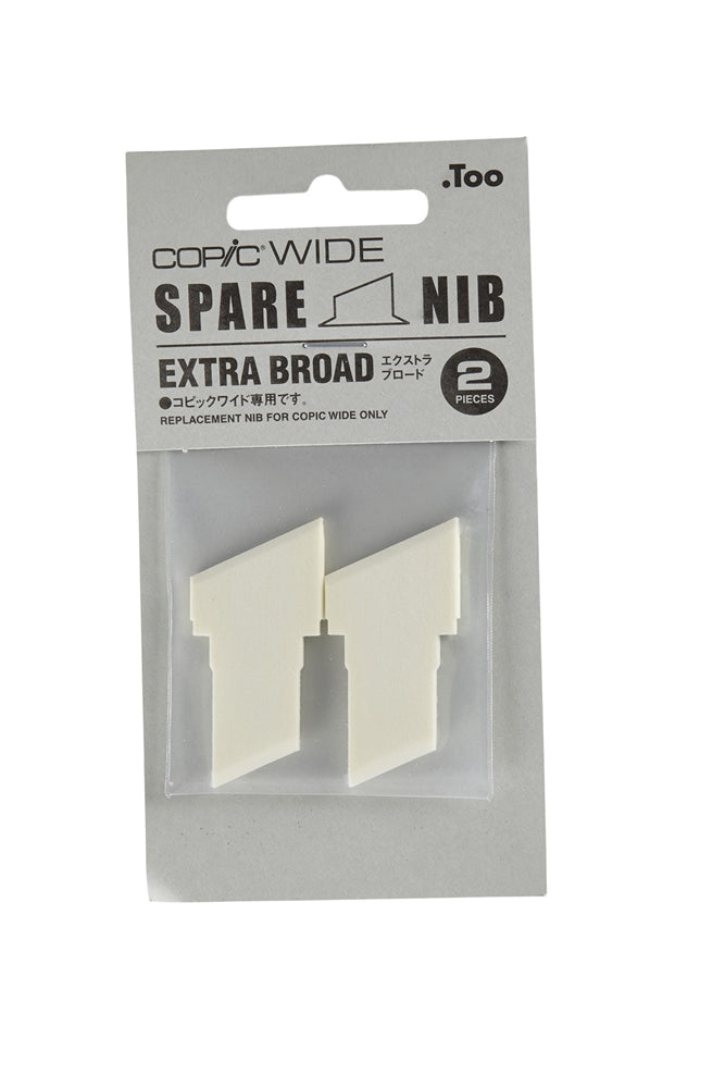COPIC Wide Marker Nibs - Extra Broad (Pack of 2)