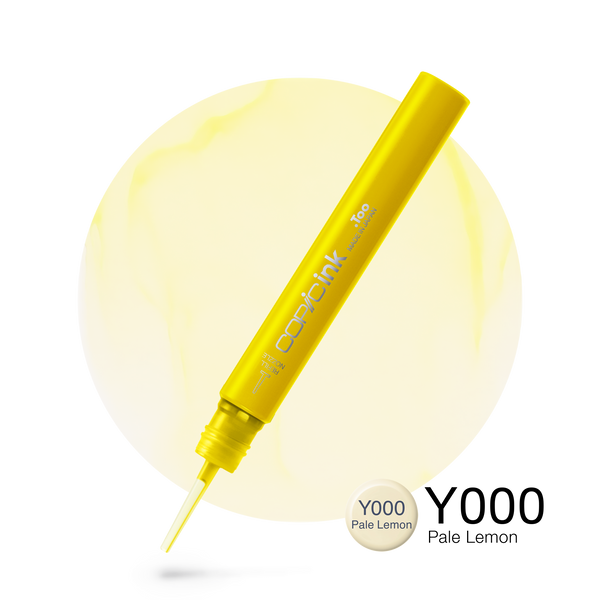 Copic Ink Refill Y000 Pale Lemon <inline style="float: right; margin-right: 10px; background-color: rgb(255, 254, 242);">&nbsp;&nbsp;&nbsp;&nbsp;&nbsp;&nbsp; </inline>