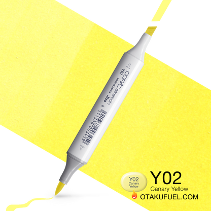 Copic Sketch Y02 Canary Yellow Marker <inline style="float: right; margin-right: 10px; background-color: rgb(246, 242, 151);">&nbsp;&nbsp;&nbsp;&nbsp;&nbsp;&nbsp; </inline>