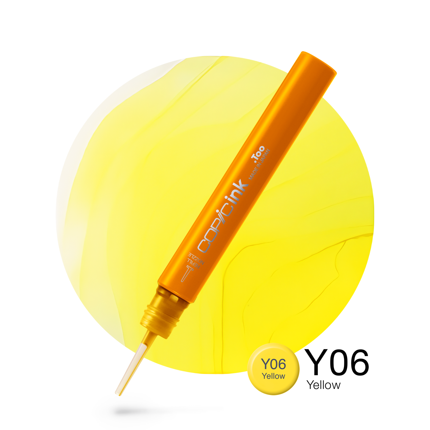Copic Ink Refill Y06 Yellow <inline style="float: right; margin-right: 10px; background-color: rgb(254, 244, 110);">&nbsp;&nbsp;&nbsp;&nbsp;&nbsp;&nbsp; </inline>